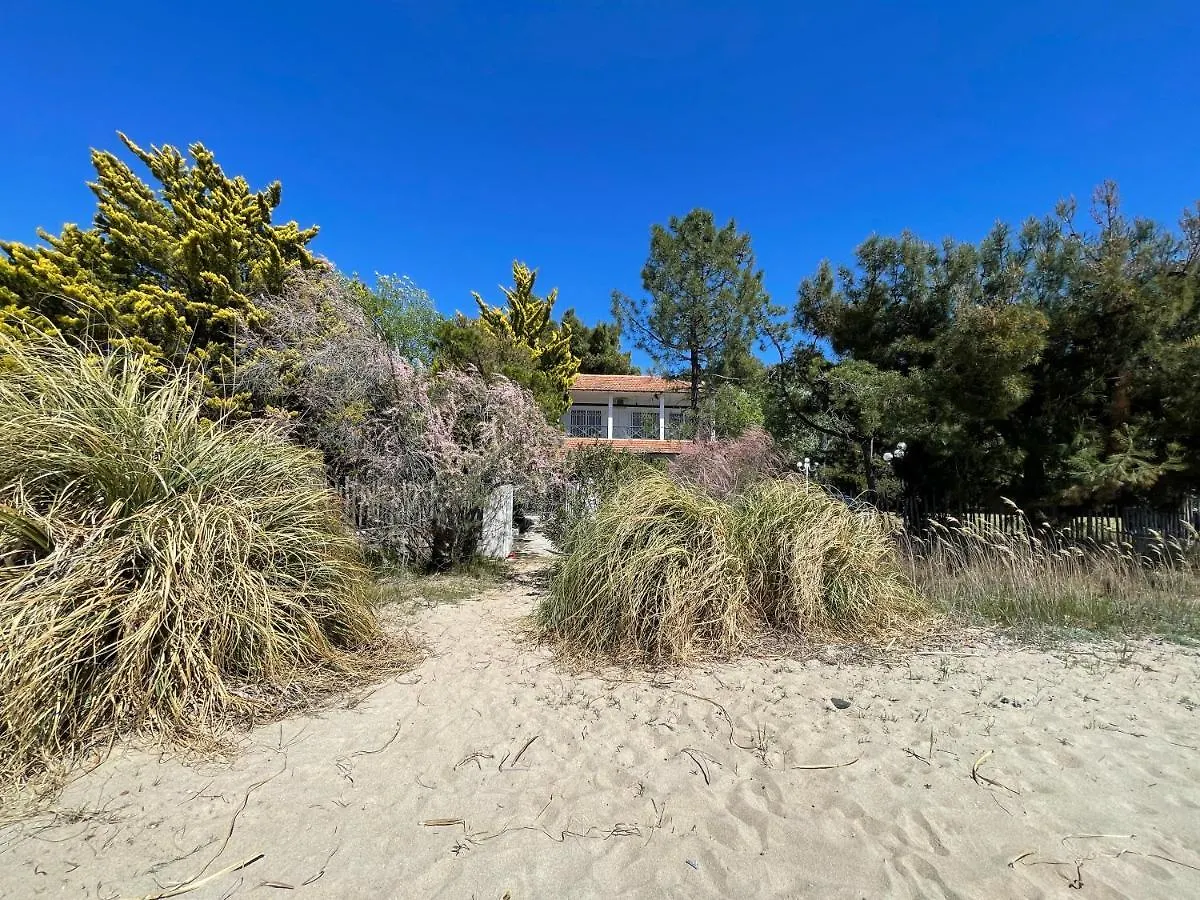 Spacious Maisonette On The Eu Blue Beach Of Kalogria In Sithonia, Greece Semesterbostad